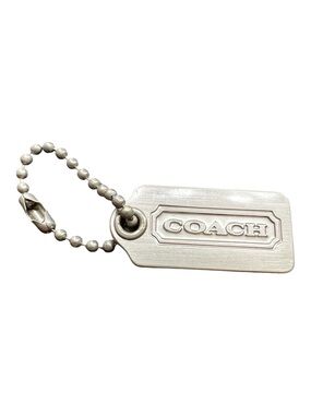 Authentic COACH Silver Metal Hang Tag | Vintage Coach Fob